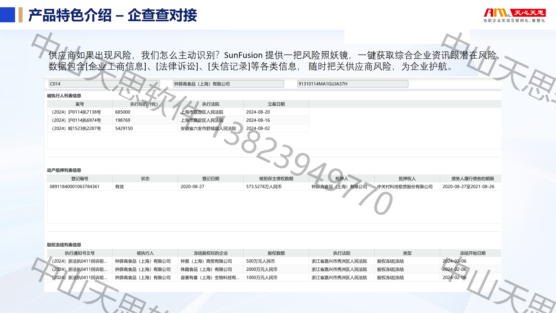 七、企查查风险识别
